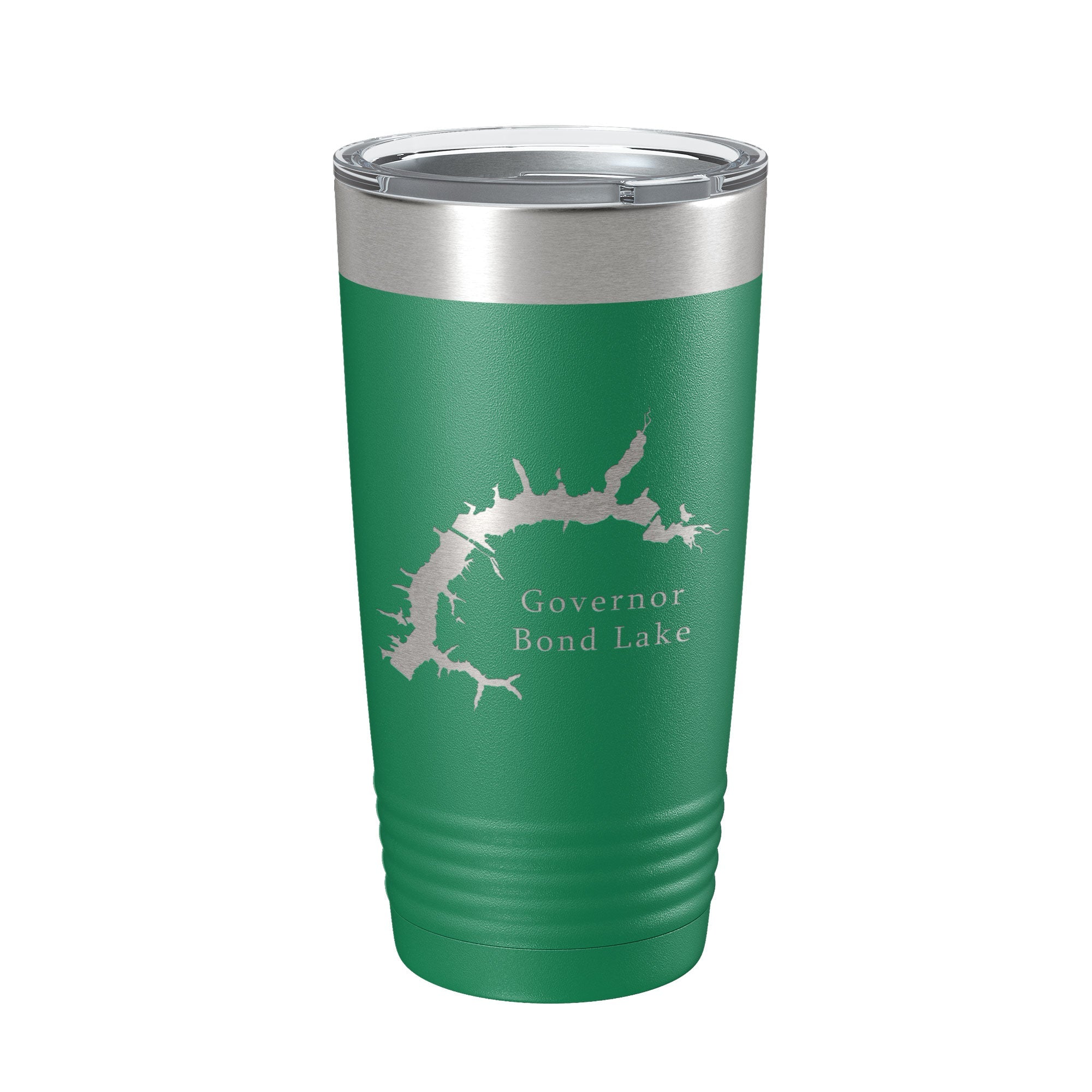 Governor Bond Lake Map Tumbler Travel Mug Insulated Laser Engraved Coffee Cup Illinois 20 oz-9