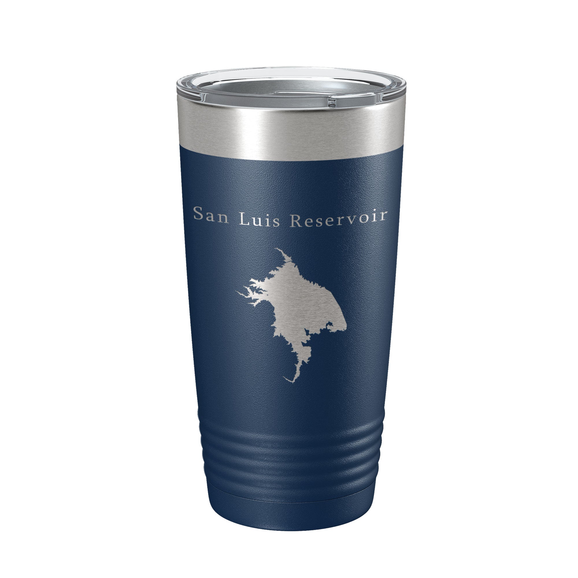 San Luis Reservoir Tumbler Lake Map Travel Mug Insulated Laser Engraved Coffee Cup California 20 oz-2