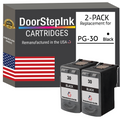 DoorStepInk Brand for Canon PG-30 Black Twin Pack Remanufactured in the USA Ink Cartridges-0