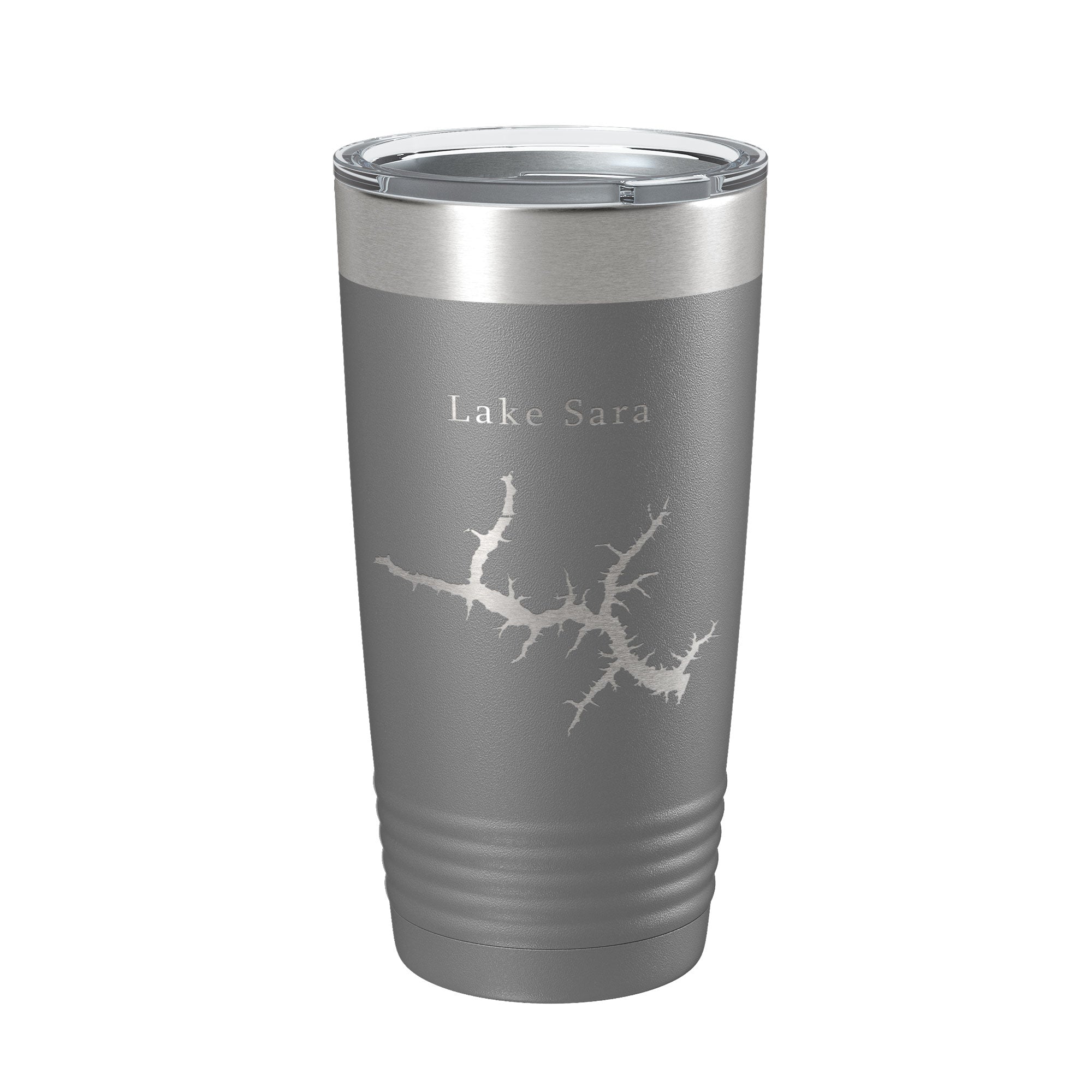 Lake Sara Map Tumbler Travel Mug Insulated Laser Engraved Coffee Cup Illinois 20 oz-16