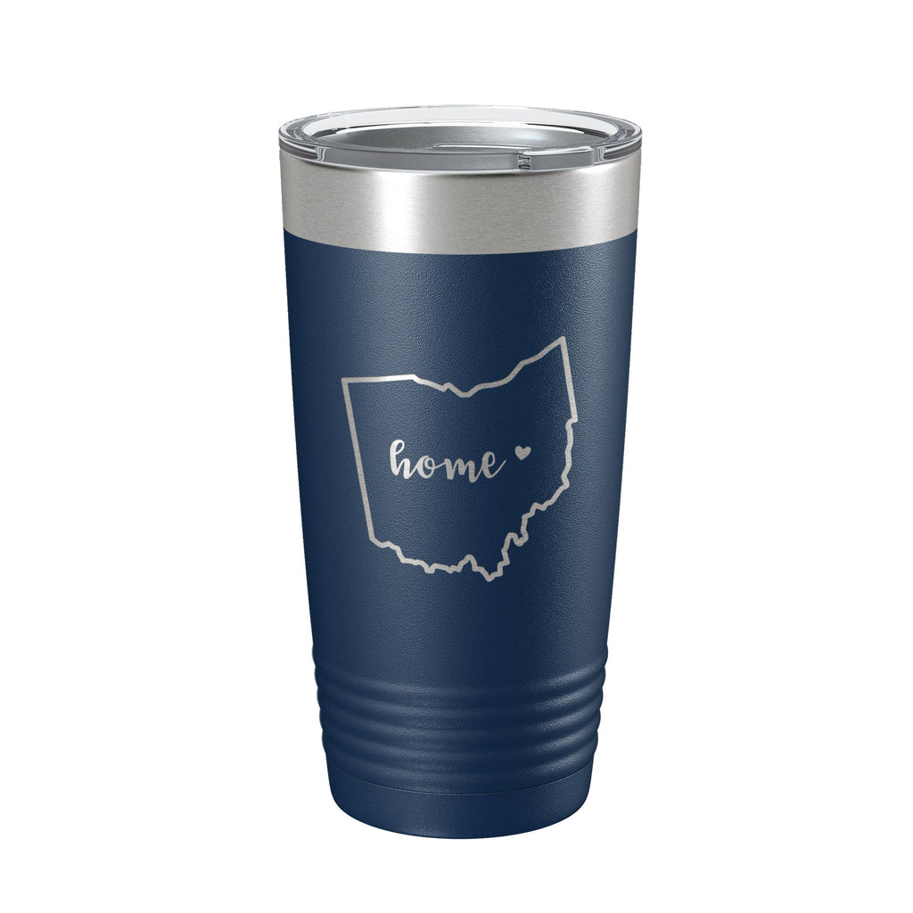 Ohio Tumbler Home State Travel Mug Insulated Laser Engraved Map Coffee Cup 20 oz-2