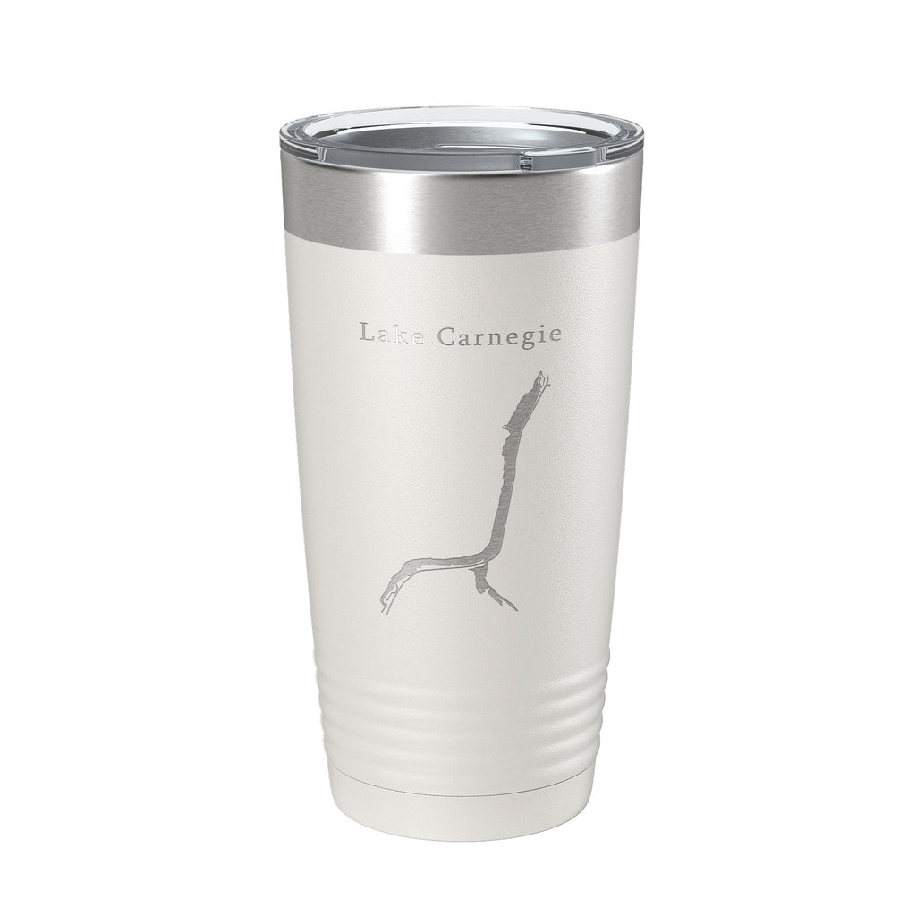 Lake Carnegie Map Tumbler Travel Mug Insulated Laser Engraved Coffee Cup Princeton New Jersey 20 oz-1