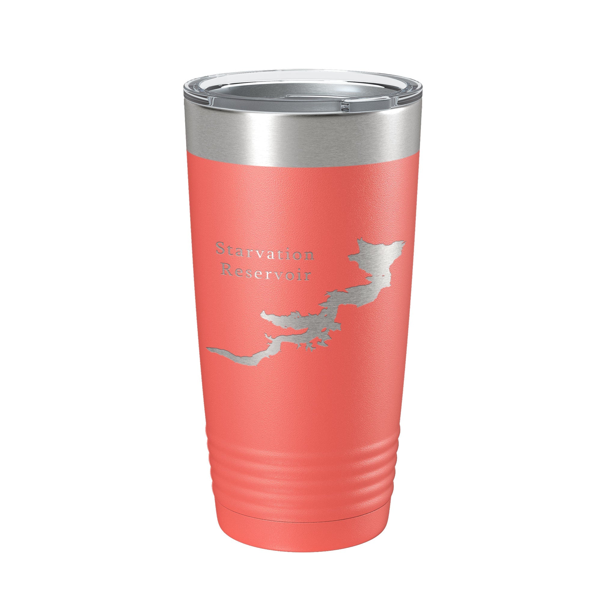 Starvation Reservoir Tumbler Lake Map Travel Mug Insulated Laser Engraved Coffee Cup Utah 20 oz-20