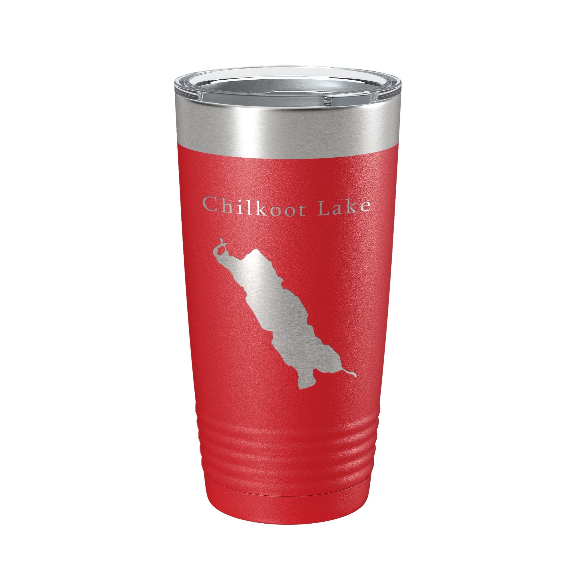 Chilkoot Lake Map Tumbler Travel Mug Insulated Laser Engraved Coffee Cup Alaska 20 oz-10