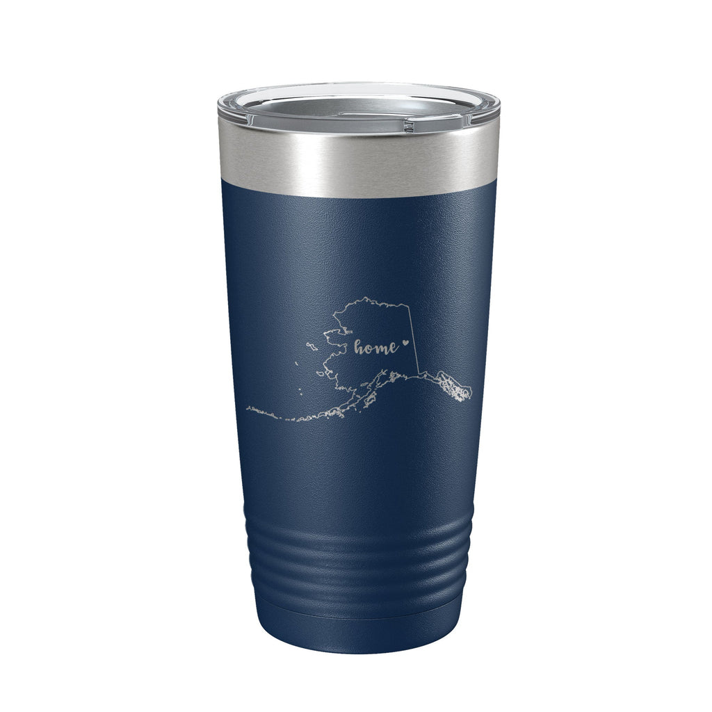 Alaska Tumbler Home State Travel Mug Insulated Laser Engraved Map Coffee Cup 20 oz-2