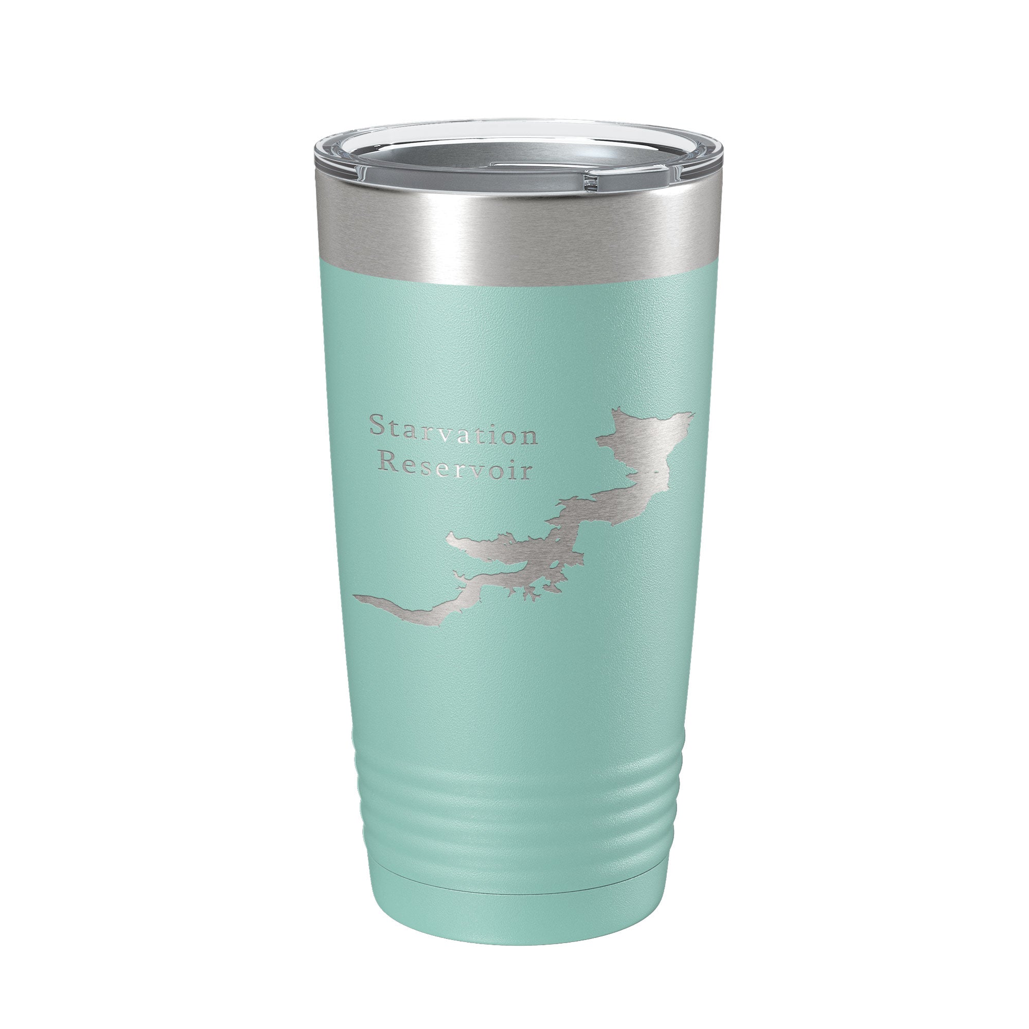 Starvation Reservoir Tumbler Lake Map Travel Mug Insulated Laser Engraved Coffee Cup Utah 20 oz-12