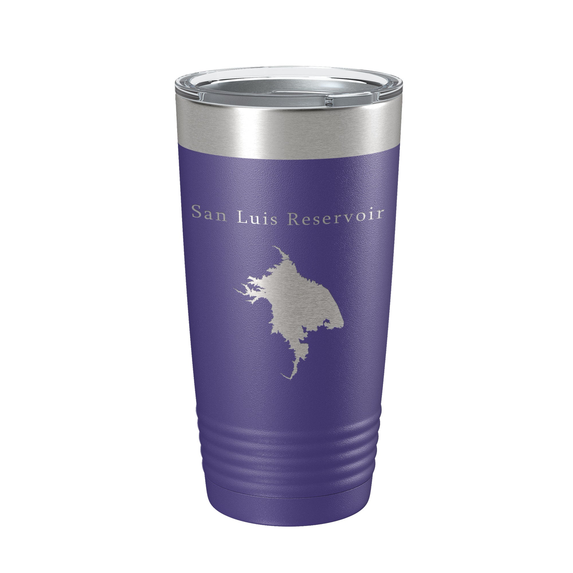 San Luis Reservoir Tumbler Lake Map Travel Mug Insulated Laser Engraved Coffee Cup California 20 oz-15