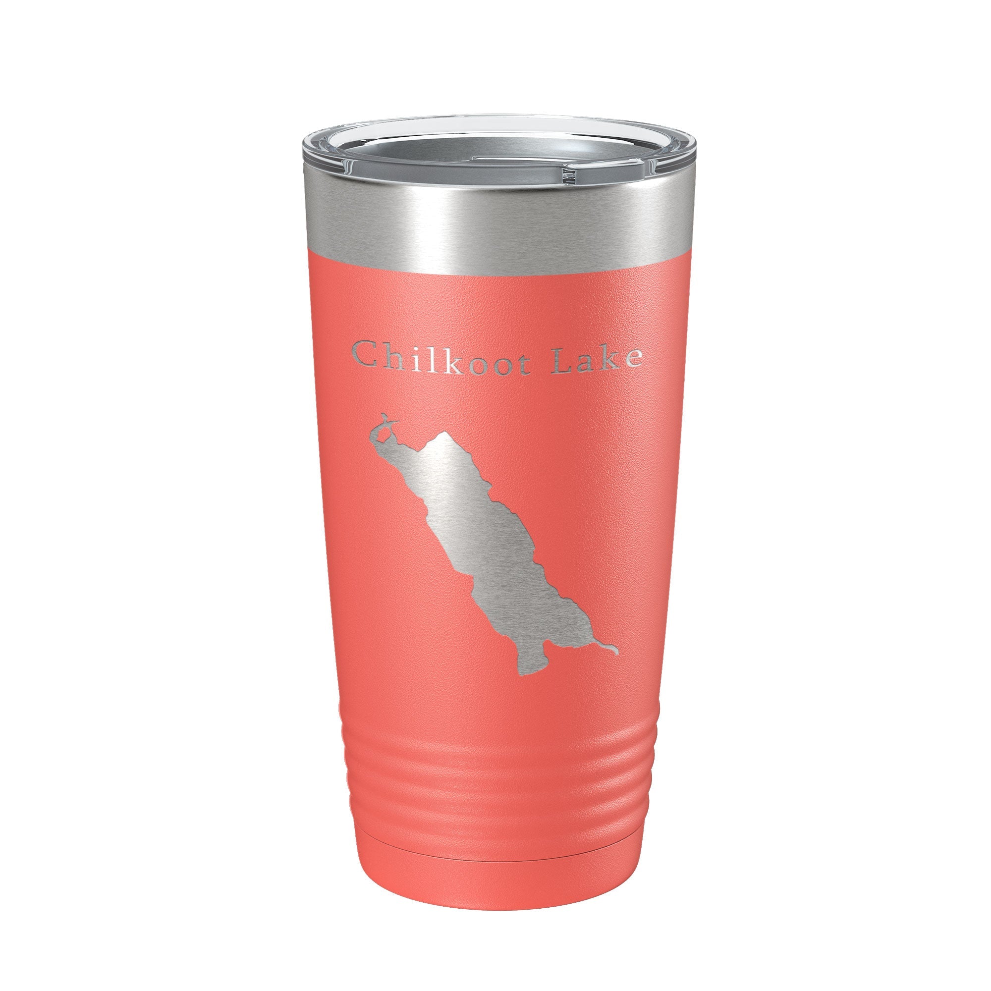 Chilkoot Lake Map Tumbler Travel Mug Insulated Laser Engraved Coffee Cup Alaska 20 oz-20