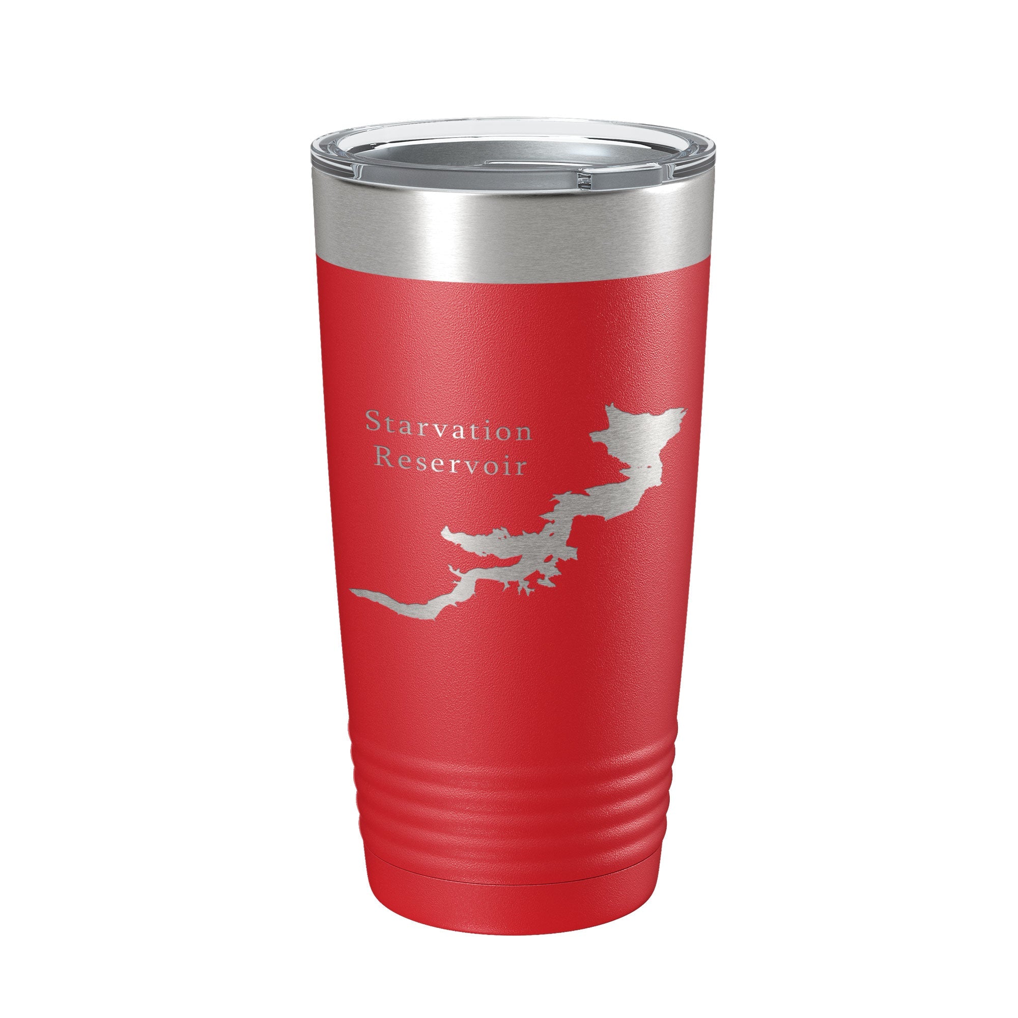 Starvation Reservoir Tumbler Lake Map Travel Mug Insulated Laser Engraved Coffee Cup Utah 20 oz-10