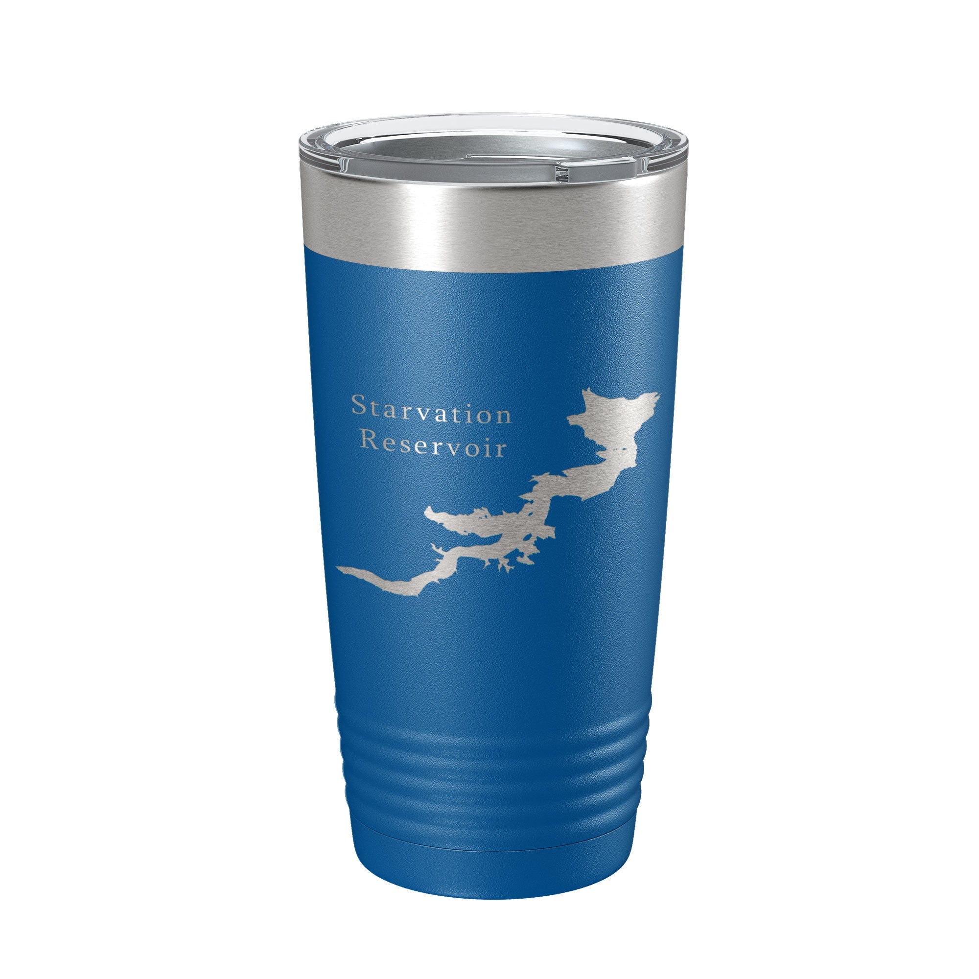 Starvation Reservoir Tumbler Lake Map Travel Mug Insulated Laser Engraved Coffee Cup Utah 20 oz-6