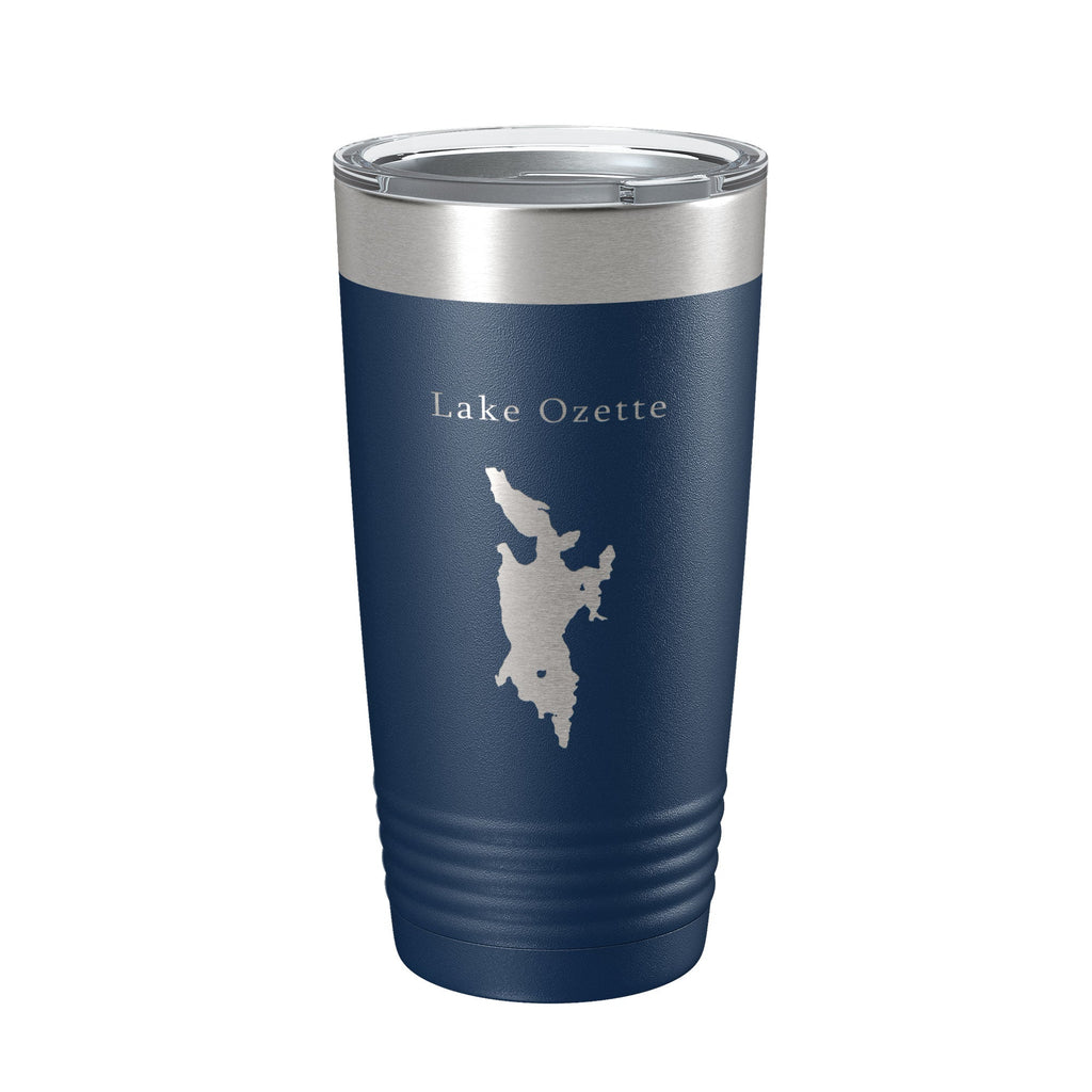 Lake Ozette Map Tumbler Travel Mug Insulated Laser Engraved Coffee Cup Washington 20 oz-2