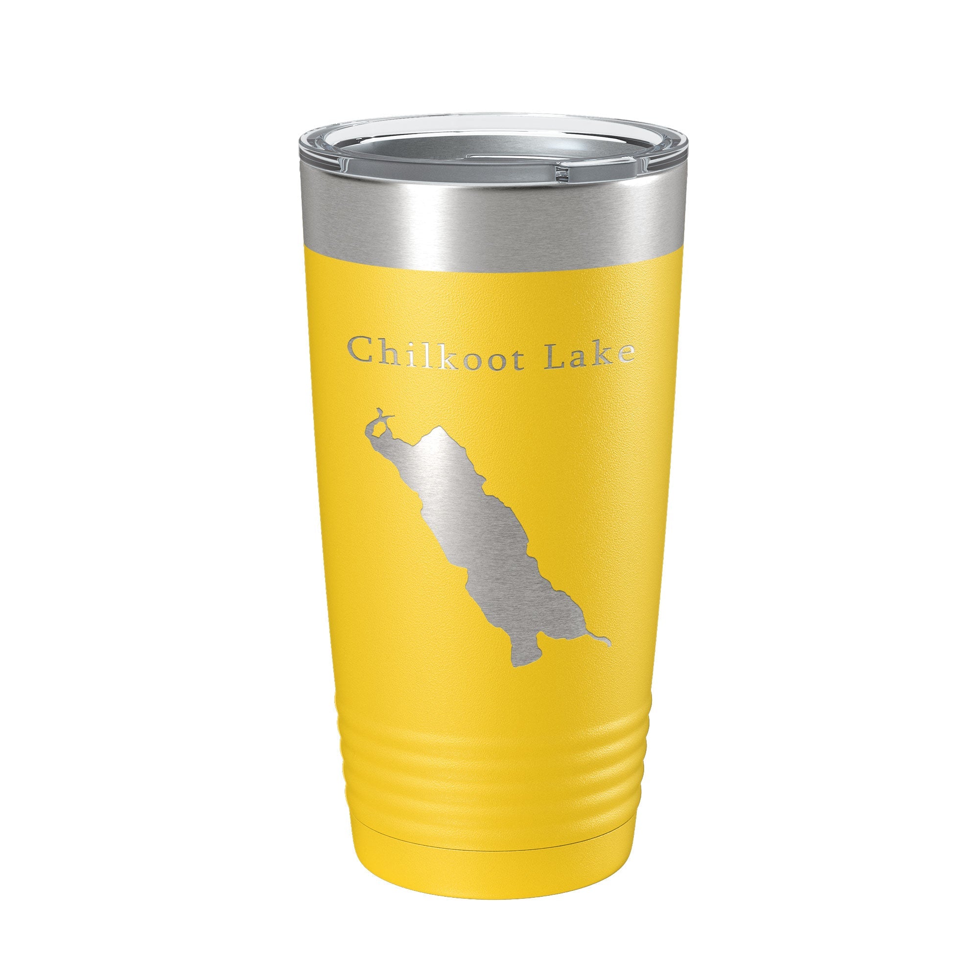 Chilkoot Lake Map Tumbler Travel Mug Insulated Laser Engraved Coffee Cup Alaska 20 oz-19