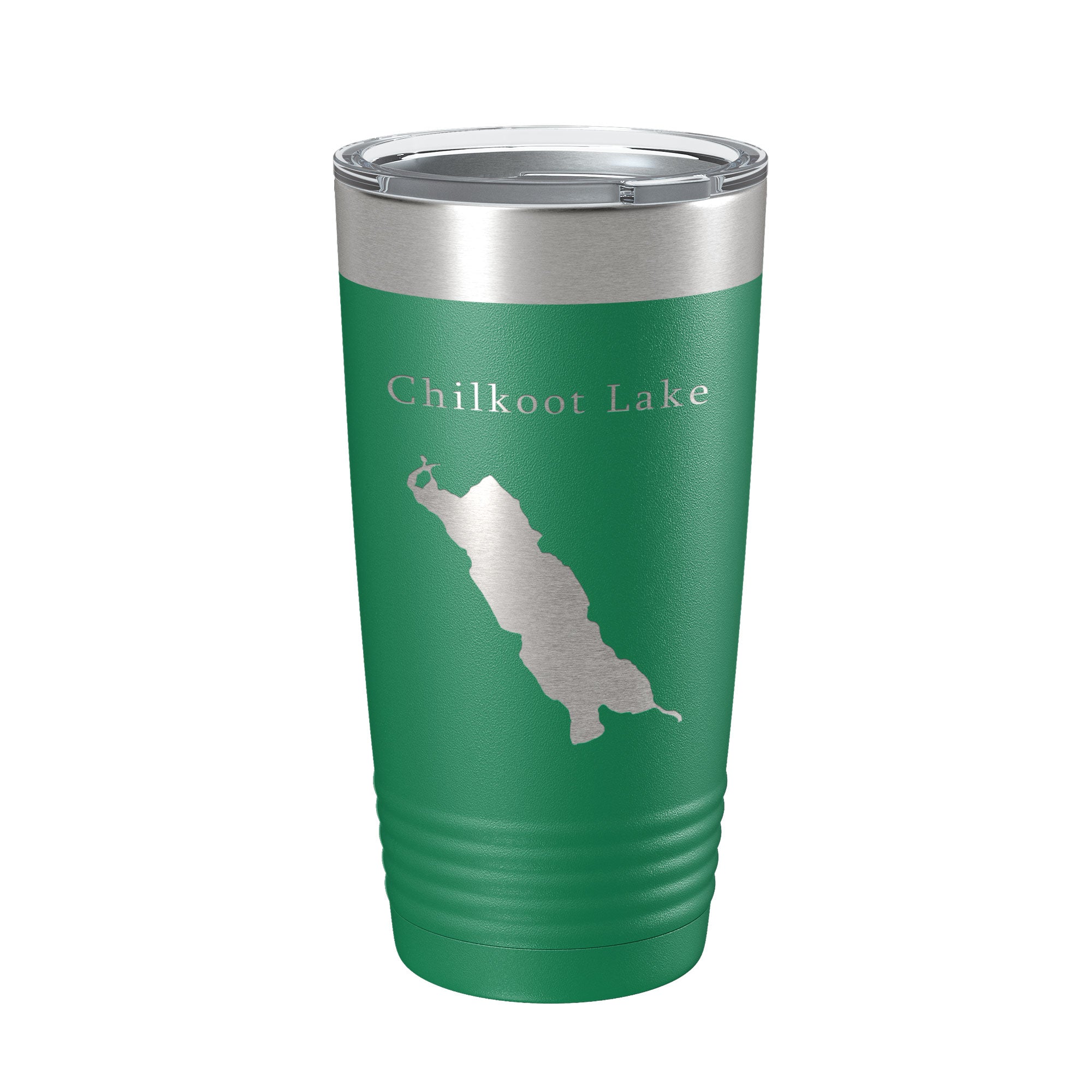 Chilkoot Lake Map Tumbler Travel Mug Insulated Laser Engraved Coffee Cup Alaska 20 oz-9