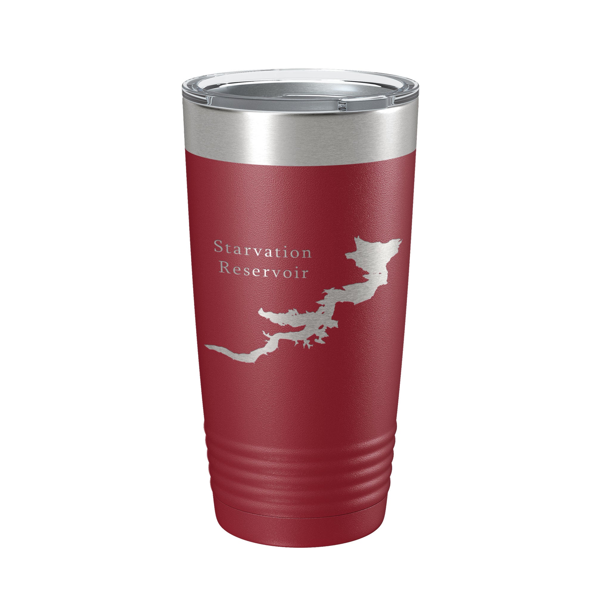 Starvation Reservoir Tumbler Lake Map Travel Mug Insulated Laser Engraved Coffee Cup Utah 20 oz-18
