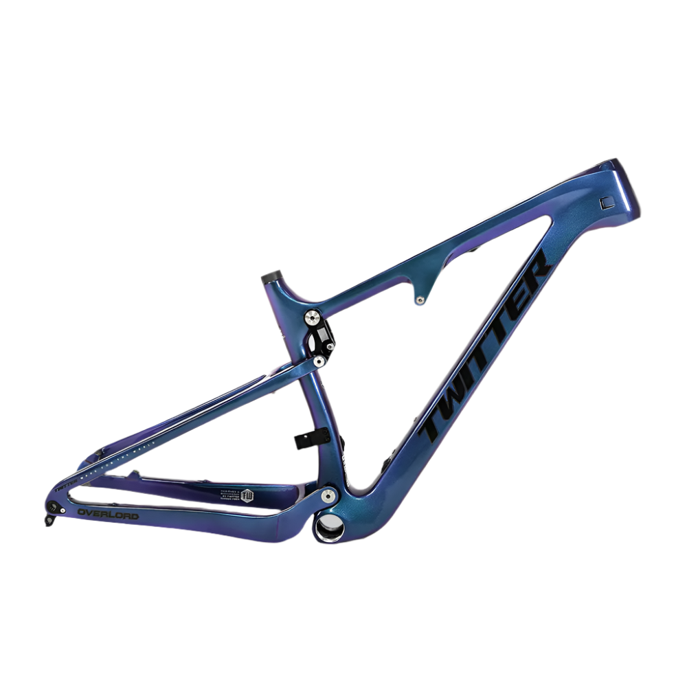 TWITTER OVERLORD Full Suspension Carbon MTB Frame – T800 Mix, 29"/27.5", AM, without Rear  SHOX-6
