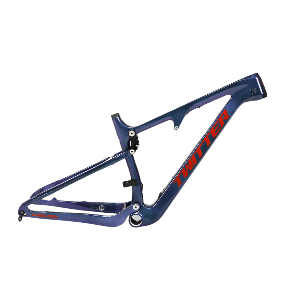 TWITTER OVERLORD Full Suspension Carbon MTB Frame – T800 Mix, 29"/27.5", AM, with DNM Rear SHOX-7