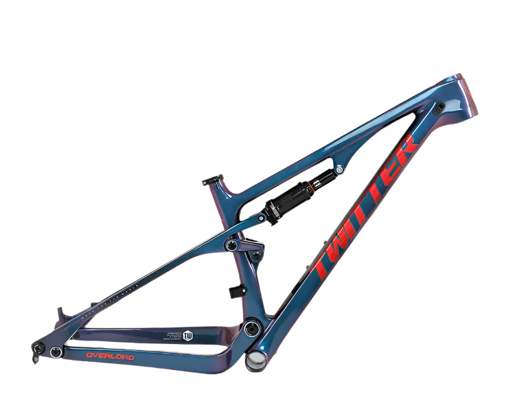 TWITTER OVERLORD Full Suspension Carbon MTB Frame – T800 Mix, 29"/27.5", AM, with DNM Rear SHOX-2