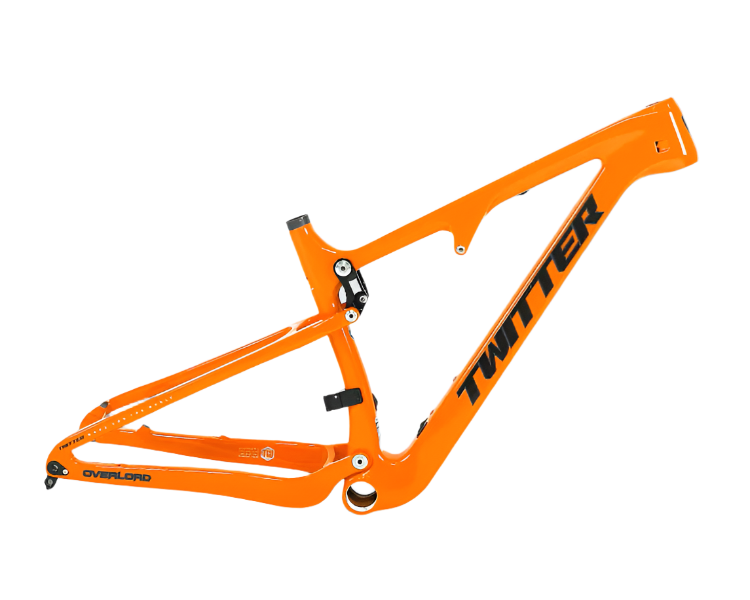 TWITTER OVERLORD Full Suspension Carbon MTB Frame – T800 Mix, 29"/27.5", AM, with DNM Rear SHOX-1