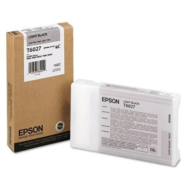 Original Epson T6027 Standard Yield Light Black Ink Cartridge, T602700-0