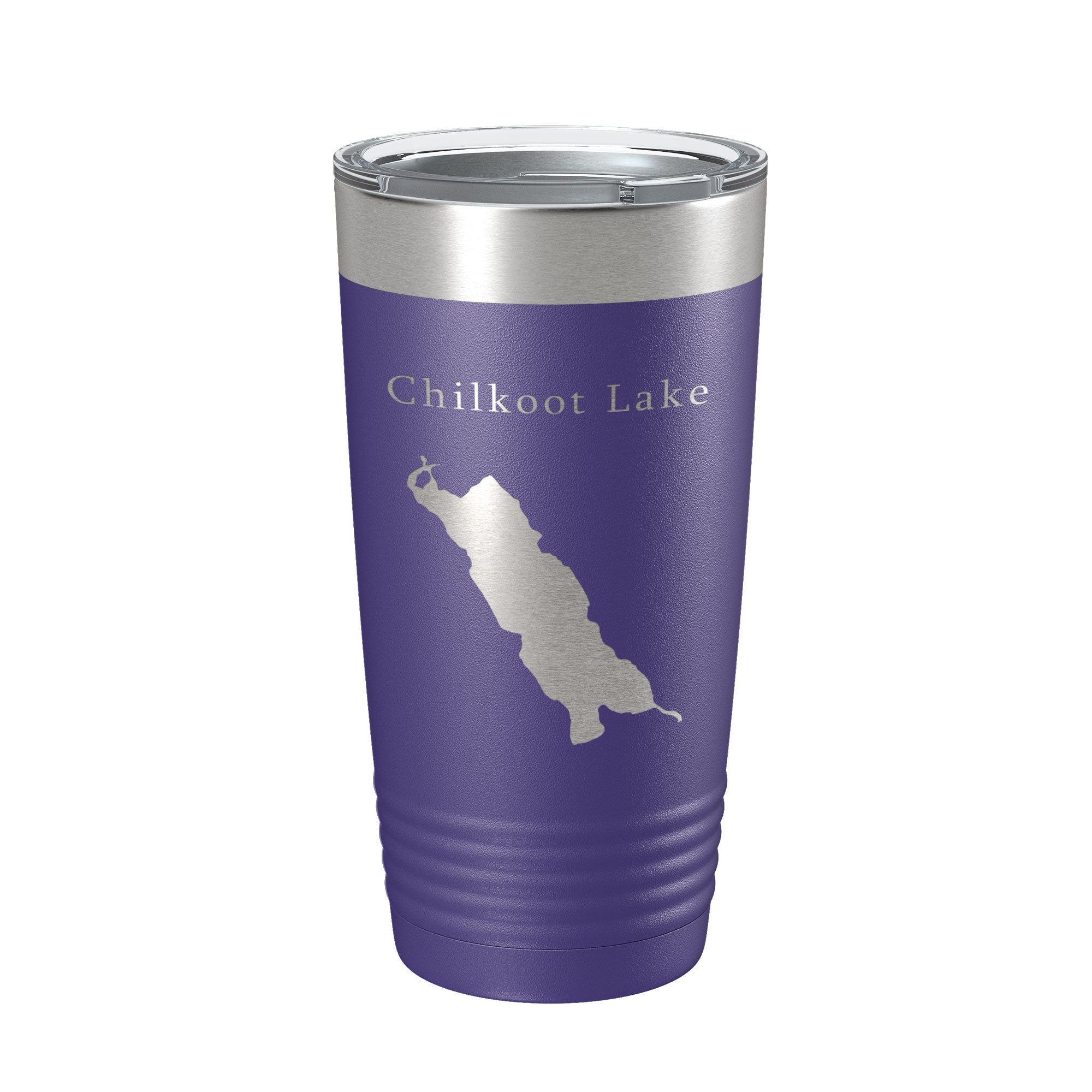 Chilkoot Lake Map Tumbler Travel Mug Insulated Laser Engraved Coffee Cup Alaska 20 oz-15