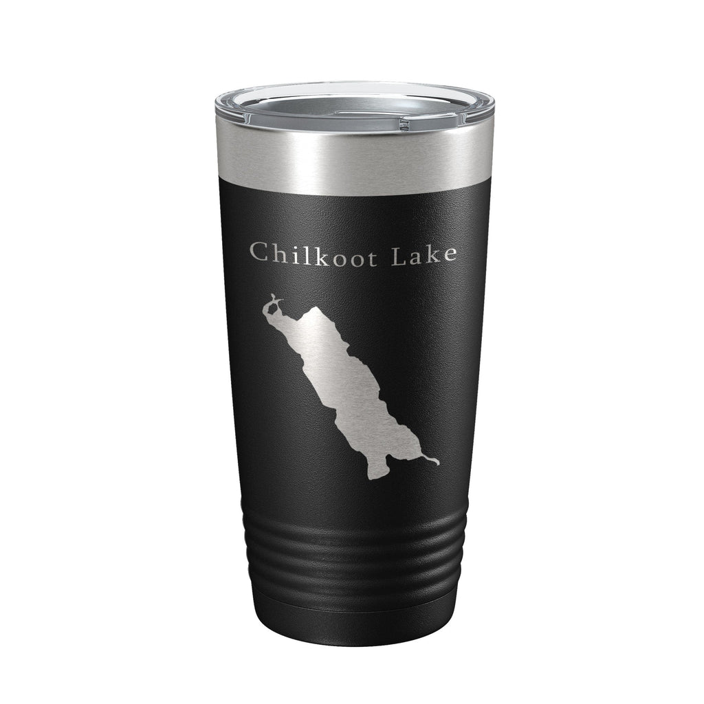 Chilkoot Lake Map Tumbler Travel Mug Insulated Laser Engraved Coffee Cup Alaska 20 oz-5