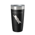 Chilkoot Lake Map Tumbler Travel Mug Insulated Laser Engraved Coffee Cup Alaska 20 oz-5