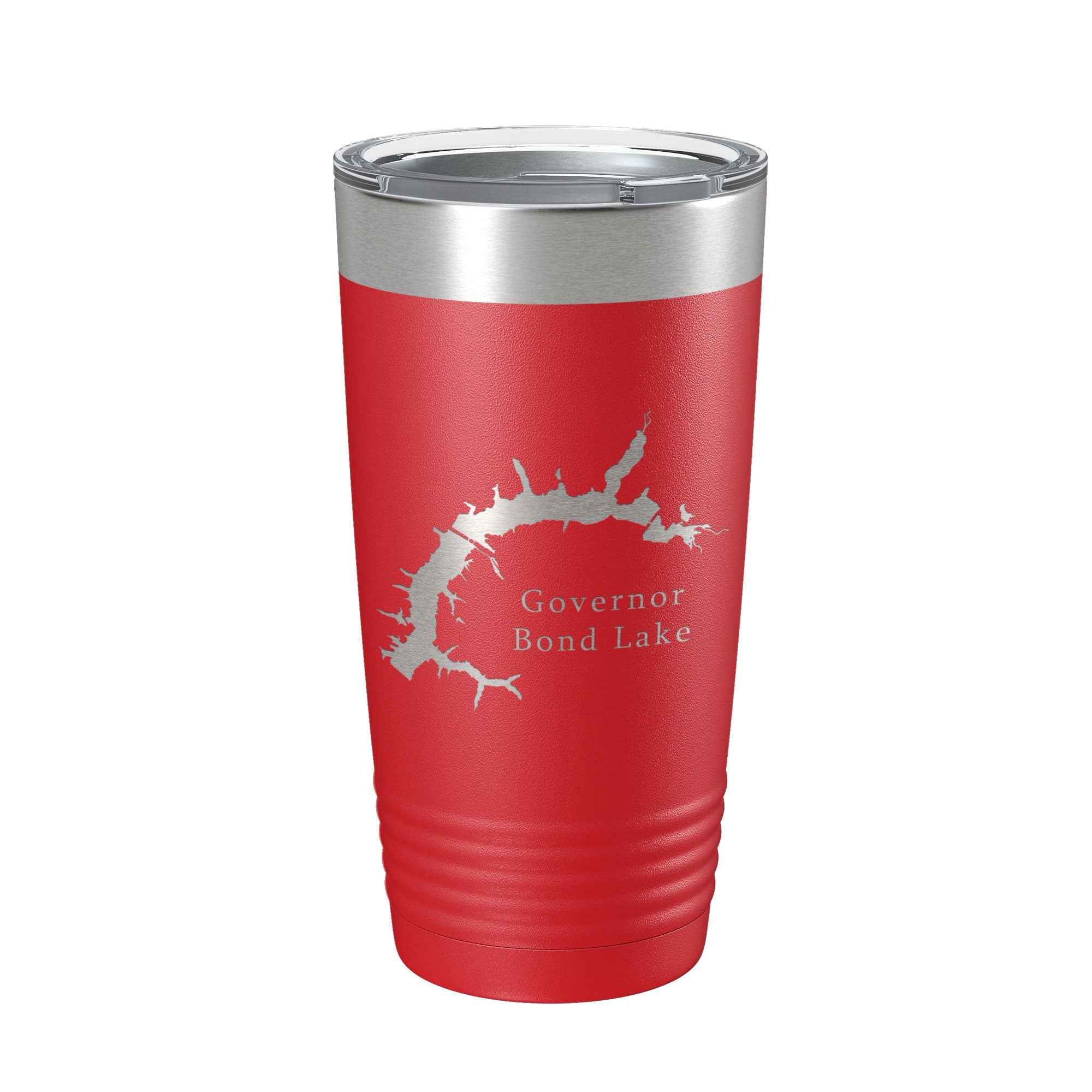 Governor Bond Lake Map Tumbler Travel Mug Insulated Laser Engraved Coffee Cup Illinois 20 oz-10