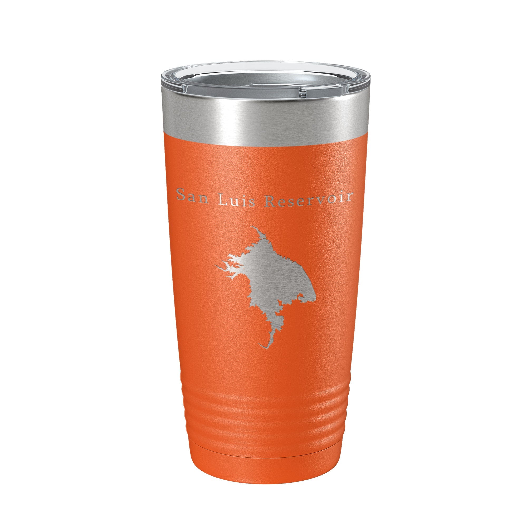 San Luis Reservoir Tumbler Lake Map Travel Mug Insulated Laser Engraved Coffee Cup California 20 oz-17