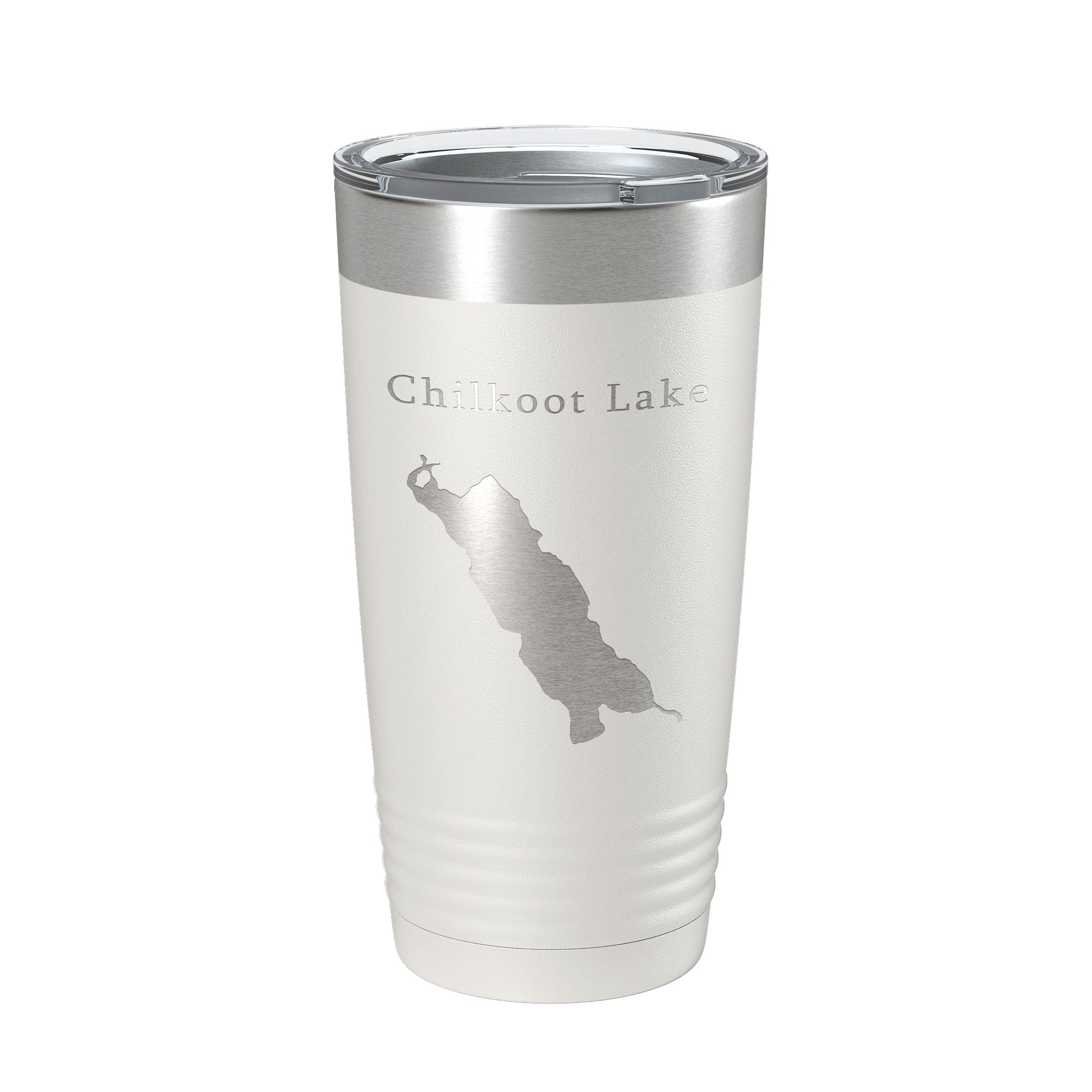 Chilkoot Lake Map Tumbler Travel Mug Insulated Laser Engraved Coffee Cup Alaska 20 oz-7