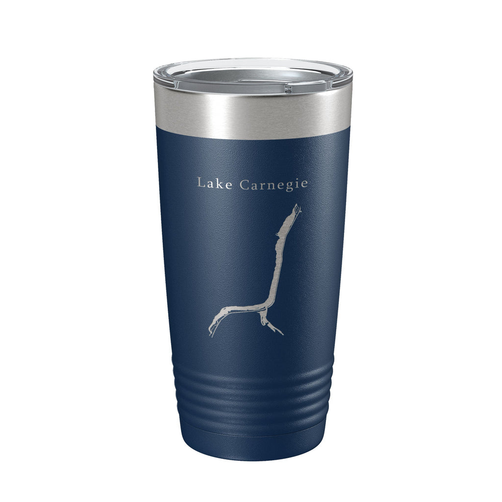 Lake Carnegie Map Tumbler Travel Mug Insulated Laser Engraved Coffee Cup Princeton New Jersey 20 oz-2