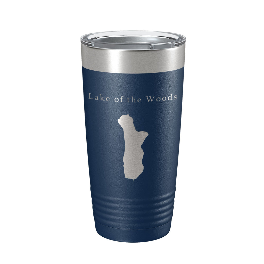 Lake of the Woods Map Tumbler Travel Mug Insulated Laser Engraved Coffee Cup Oregon 20 oz-2