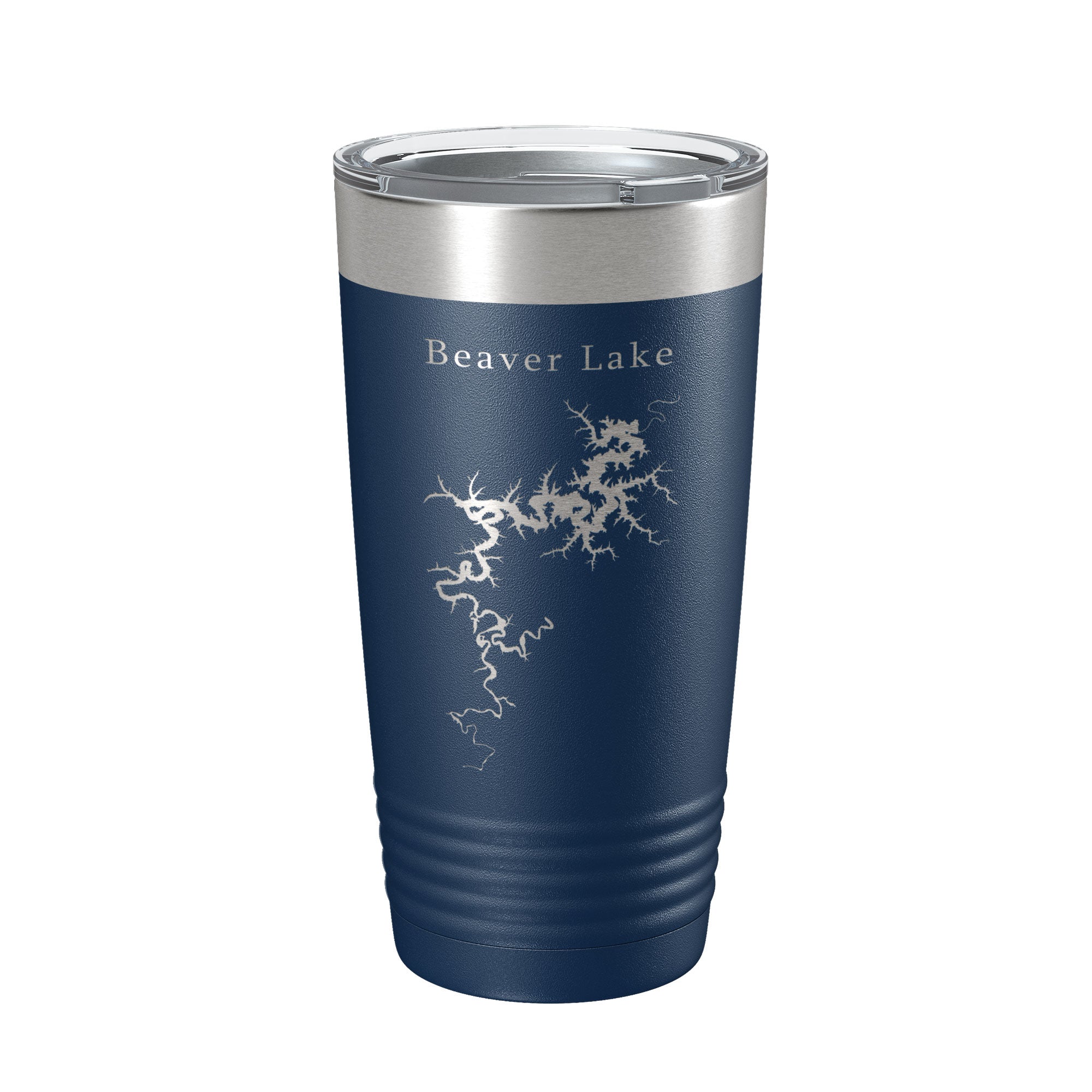 Beaver Lake Map Tumbler Travel Mug Insulated Laser Engraved Coffee Cup Arkansas 20 oz-2