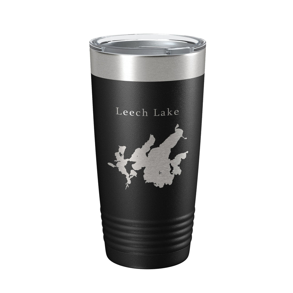Leech Lake Map Tumbler Travel Mug Insulated Laser Engraved Coffee Cup Minnesota 20 oz-5