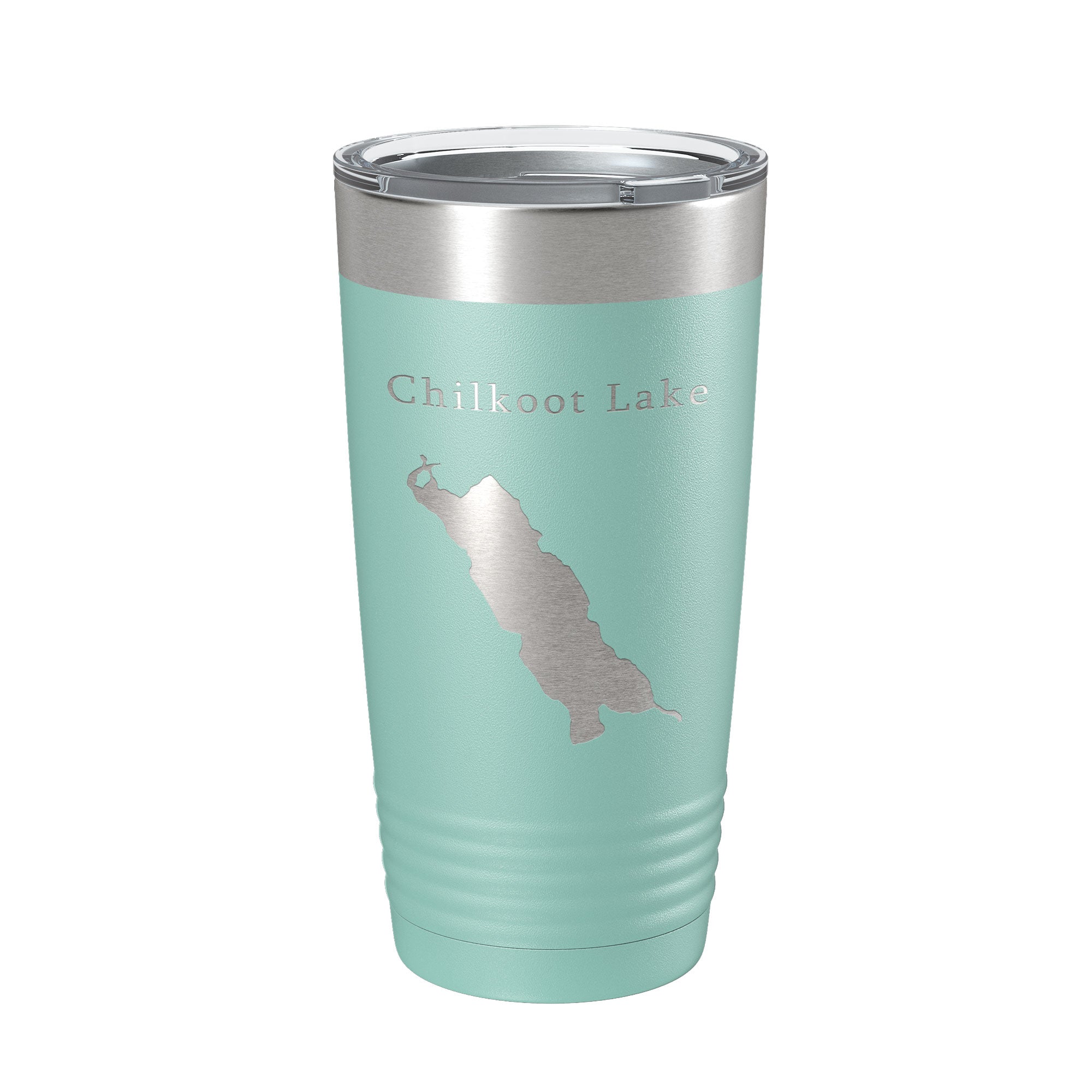 Chilkoot Lake Map Tumbler Travel Mug Insulated Laser Engraved Coffee Cup Alaska 20 oz-12