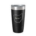 Ohio Tumbler Home State Travel Mug Insulated Laser Engraved Map Coffee Cup 20 oz-5