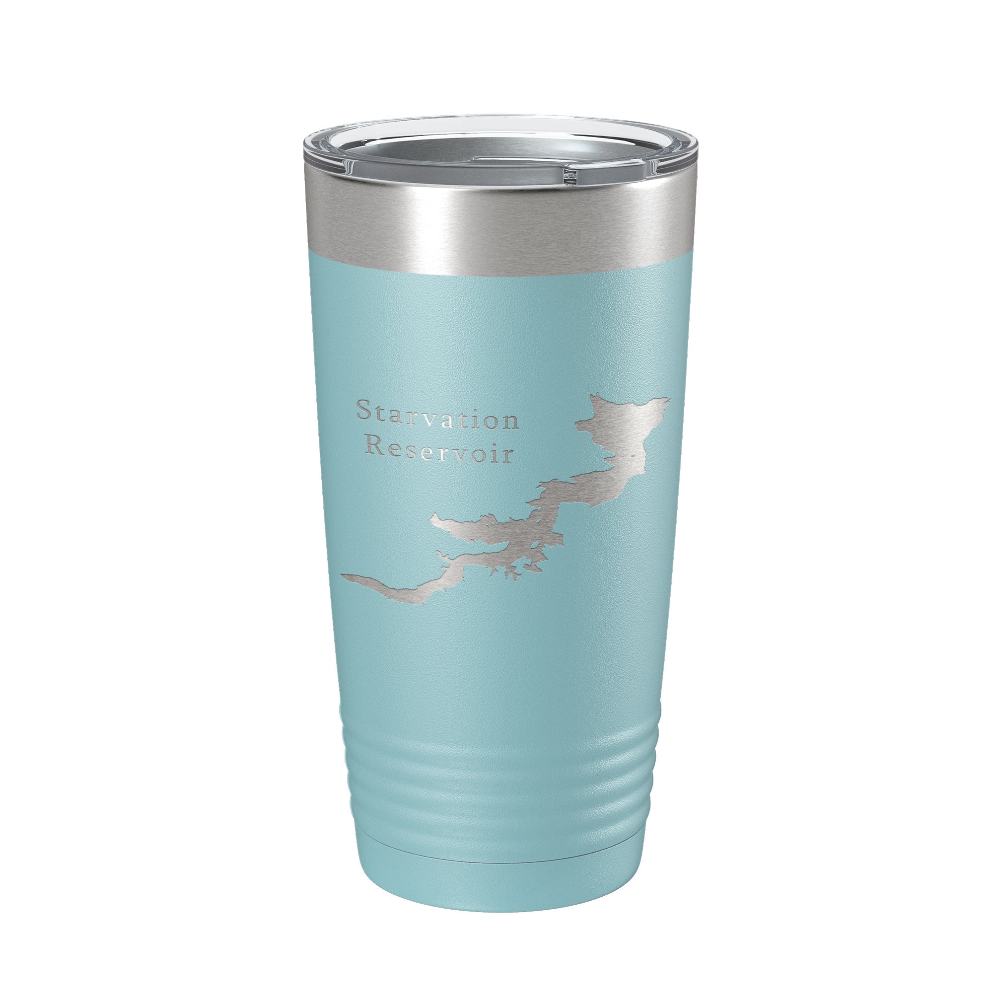Starvation Reservoir Tumbler Lake Map Travel Mug Insulated Laser Engraved Coffee Cup Utah 20 oz-13