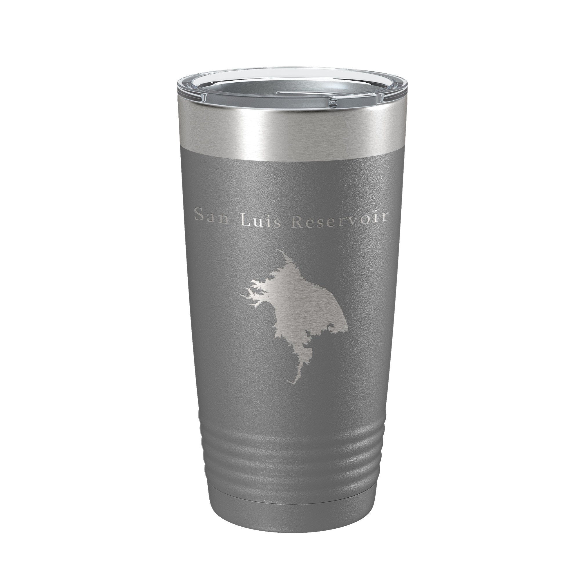 San Luis Reservoir Tumbler Lake Map Travel Mug Insulated Laser Engraved Coffee Cup California 20 oz-16