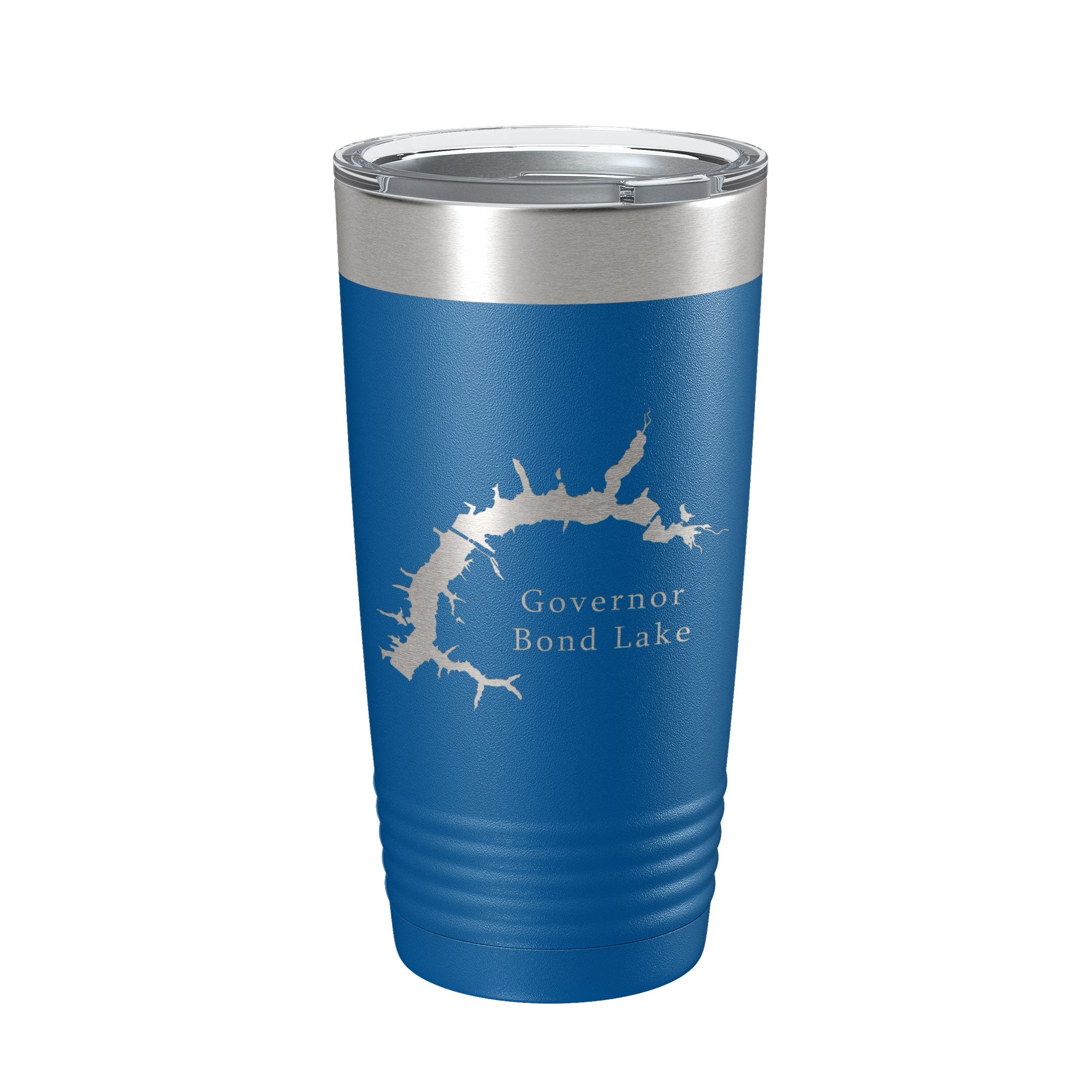 Governor Bond Lake Map Tumbler Travel Mug Insulated Laser Engraved Coffee Cup Illinois 20 oz-6